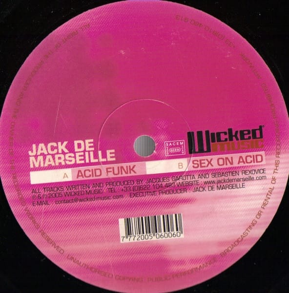 Jack De Marseille — Acid Funk / Sex On Acid